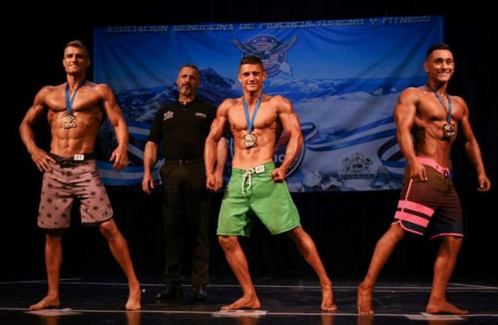 Facundo Navarrete multicampeón mendocino de fisicoculturismo