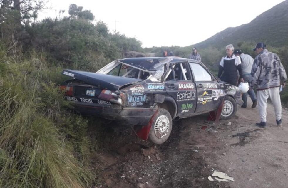 Pablo Casas no puedo completar el Rally de La Falda