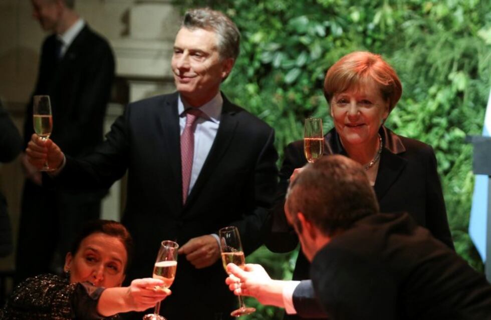 En el brindis con Macri, Merkel destacó el potencial que tiene la Argentina