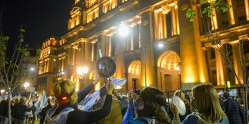 Marcha por la República en Tribunales\u002E (Foto: Clarín)