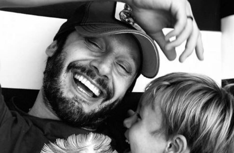 Benjamín Vicuña y una foto súper tierna junto a Magnolia y Beltrán