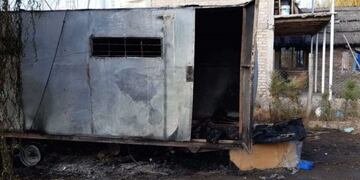 Casilla quemada en Guaymallén