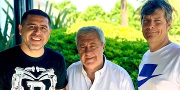 Riquelme, Ameal y Pergolini. La lista ganadora en las últimas elecciones en Boca.