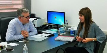 Sonia Velázquez -Ministra de Salud Entre Ríos junto al Dr\u002E Gorla Director de Hospital Centenario\nCrédito:  H-C