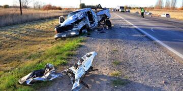 Accidente en Ruta 3 (Foto: Río Negro)\u002E