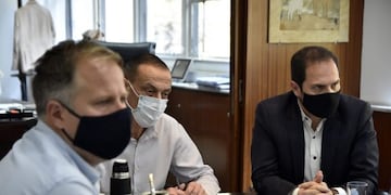 Martín Gill en la presentación de la obra de la autopista Río Cuarto-Holmberg