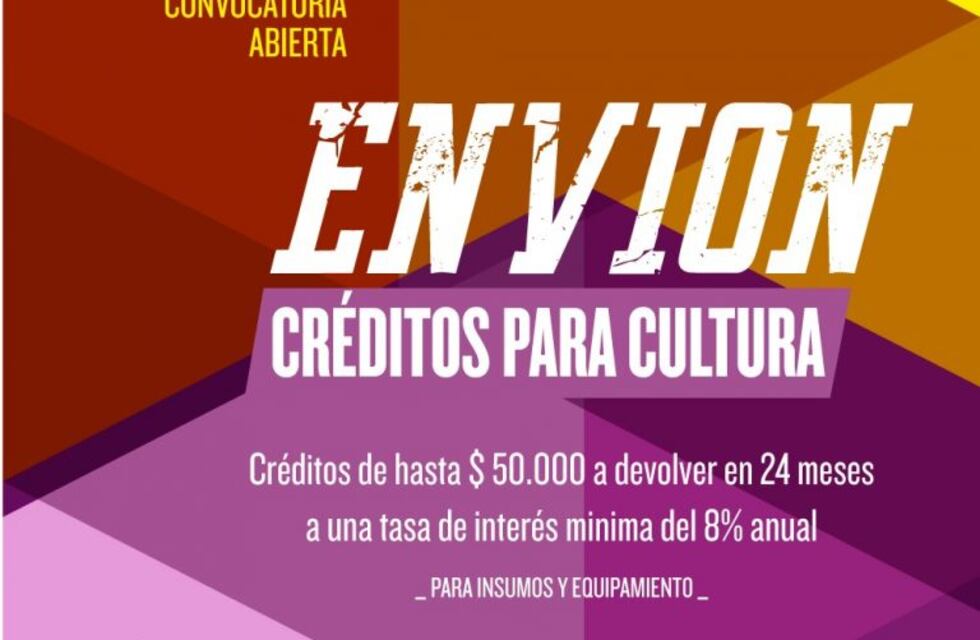 Anunciaron créditos por hasta 50 mil pesos para proyectos culturales