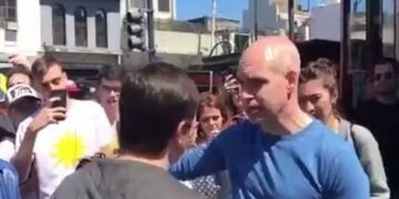 Horacio Rodríguez Larreta se cruzó con Mariano Recalde\u002E