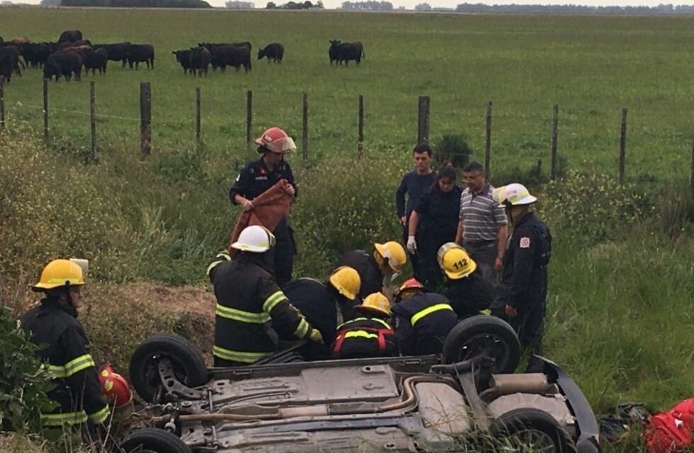 Emocionante: la mujer accidentada en la Ruta 74 ubicó a los médicos que la salvaron