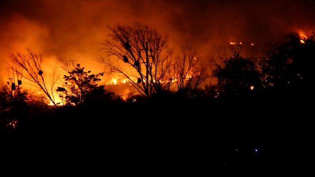 DYN11, CORDOBA, 23/08/2017, INCENDIOS EN LA ZONA DE YOCSINA Y LA CALERA  EN LA PCIA DE CORDOBA\u002E FOTO:DYN/LA VOZ DEL INTERIOR/S CEJAS\u002E cordoba  incendio forestal en las sierras de cordoba incendios forestales