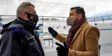 Walter Vuoto con Agustín Rossi