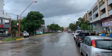 Carlos Paz con lluvia\u002E