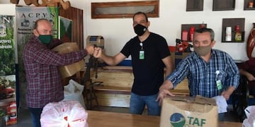 Andresito: el INYM entregó indumentaria para 58 tareferos