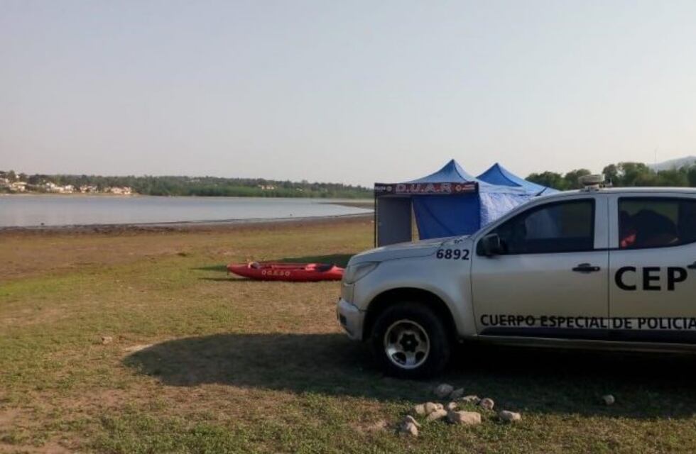 Intensa búsqueda de un hombre en las profundidades del lago San Roque