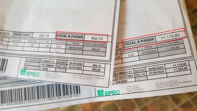 Miles de usuarios cordobeses recibieron facturas exageradas de luz\u002E