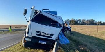 Falleció el camionero azuleño que chocó en la ruta 226