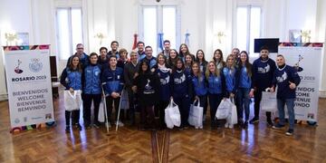 Fein dialogó con ellos de cara a los grandes eventos que se vienen en Rosario\u002E