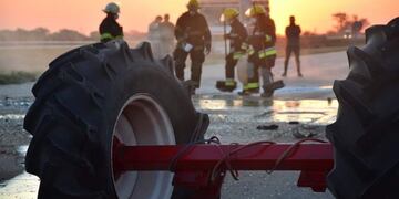 Accidente Autovía 19 - Foto: Bomberos Voluntarios