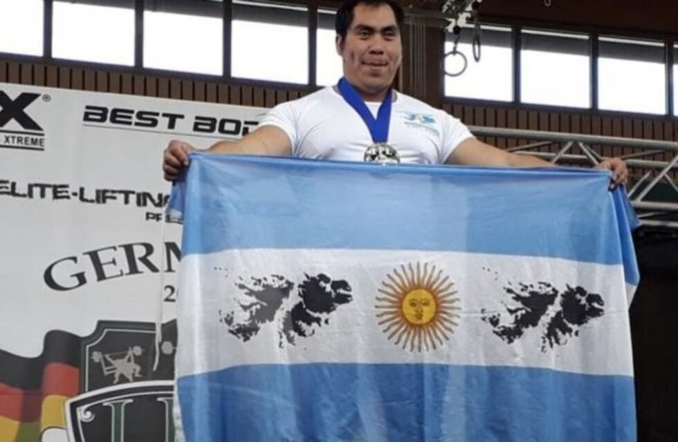 Orgullo neuquino: de portero a tricampeón mundial de pesas