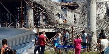 Derrumbe en Santa Teresita