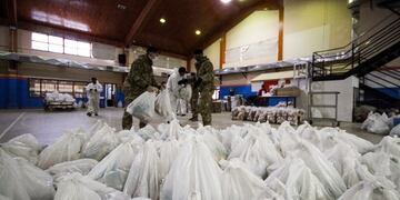 Entrega de modulos alimentarios