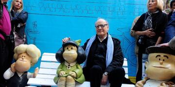 Quino, creador de Mafalda (Archivo Clarín)