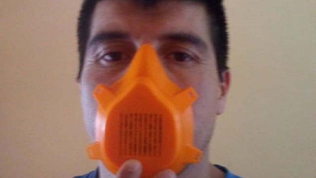 Barbijos realizados en impresiones 3D\u002E