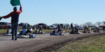 Piloto de karting accidentado