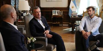 Macri recibió a la Selección de básquet\u002E (crédito: Presidencia)