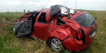 El accidente en la Ruta Nacional 7 dejó el saldo de un herido grave\u002E (Puntal\u002Ecom\u002Ear)