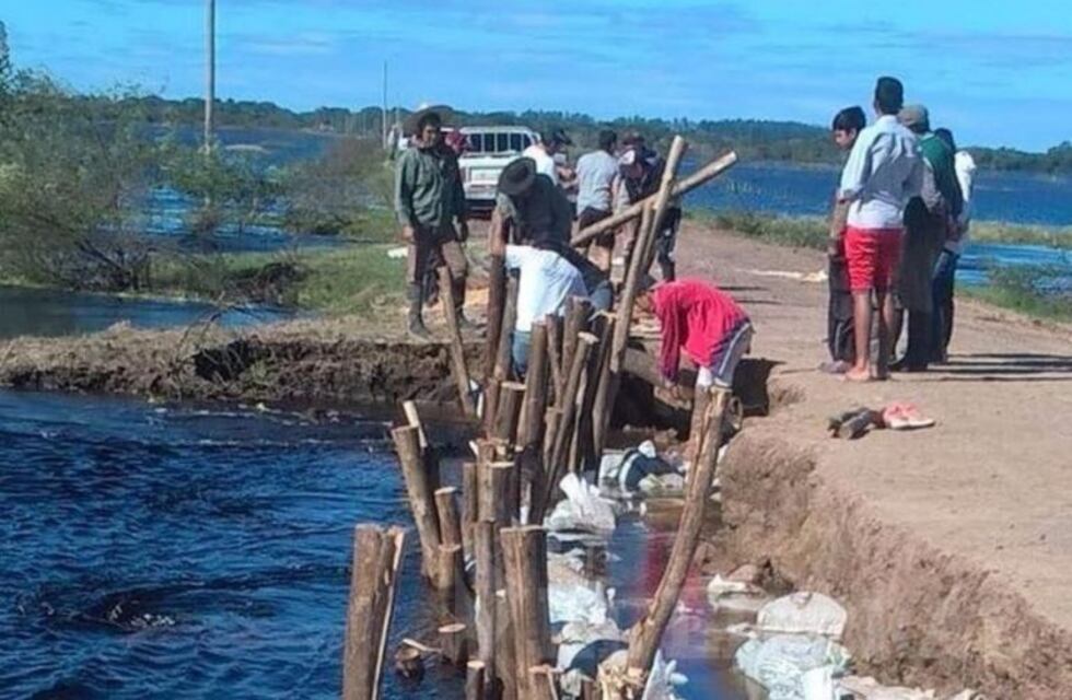 Se inició el armado del puente Bailey en San Isidro