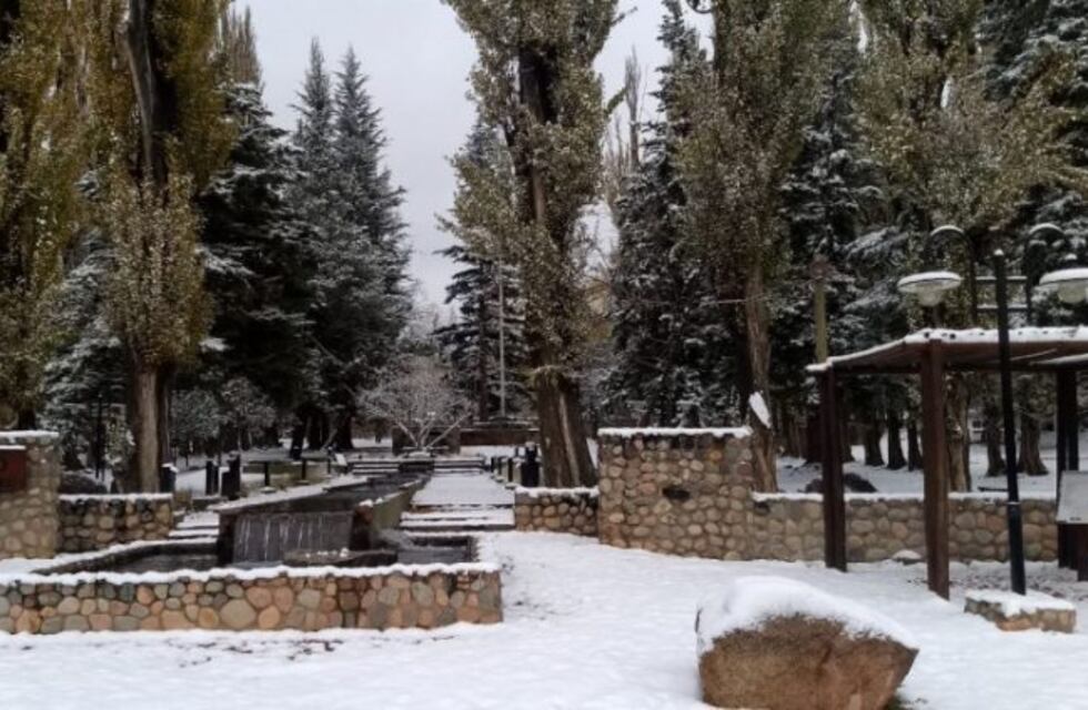 Las postales del Manzano Histórico cubierto por un manto blanco