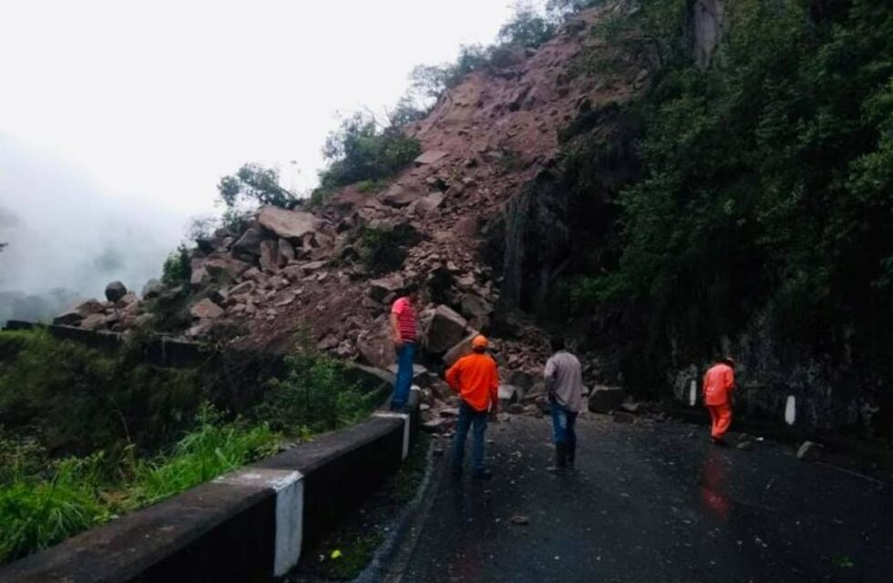 Por un derrumbe el camino a Tafí Del Valle está cortado hasta nuevo aviso