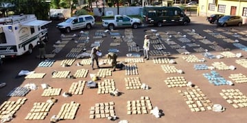 Marihuana secuestrada en Posadas\u002E (MisionesOnline)