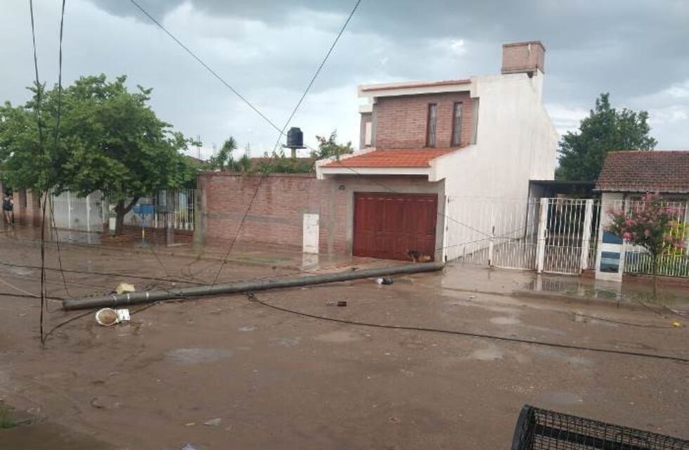 Un temporal causó destrozos en General Güemes