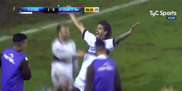 El gol del ascenso de Platense a la B Nacional\u002E (Foto: Captura de TV)