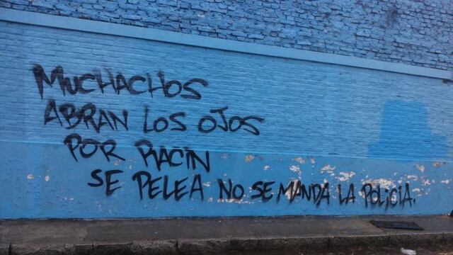 Interna en la barra de Racing