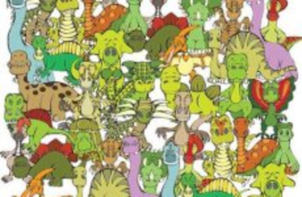 Desafío viral: encontrá a la tortuga escondida entre los dinosaurios