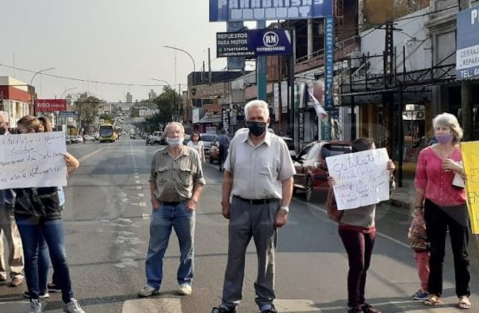 Protesta contra la colocación de una antena