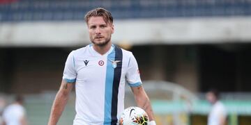 Verona (Italy), 26/07/2020\u002E- Lazio's Ciro Immobile during the Italian Serie A soccer match between Hellas Verona FC and SS Lazio at Bentegodi stadium in Verona, Italy, 26 July 2020\u002E (Italia) EFE/EPA/EMANUELE PENNACCHIO