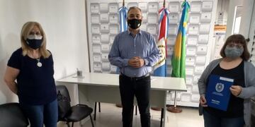 Eter Senn, Alcides Calvo y Alicia Funes de Menara