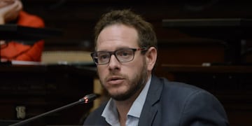 Lucas Ilardo homenajeó a Maradona.