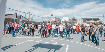 Nuevo playón de básquet - Ushuaia\u002E