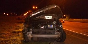 Se quedó dormido y dio varios tumbos en la Autopista de la Serranías Puntanas\u002E