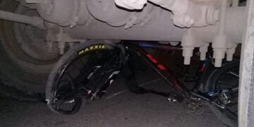 Un camión atropelló a un ciclista en San Luis\u002E