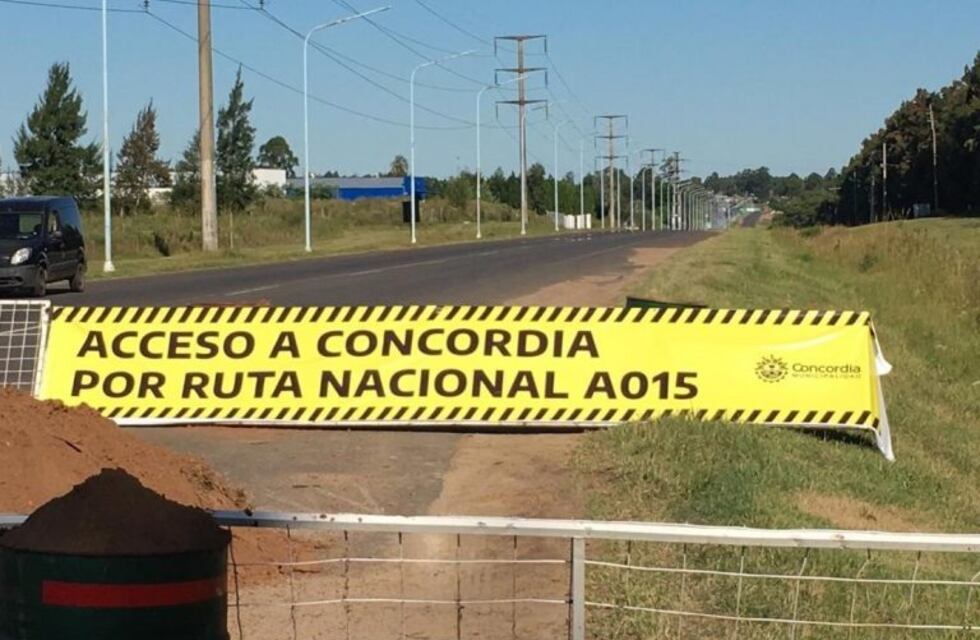 Desde este lunes Concordia sólo tiene una sola vía de ingreso