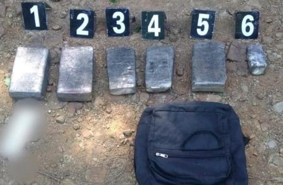 Encontraron una mochila con más de tres kilos de marihuana