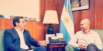 Gustavo Valdés junto Guillermo Dietrich\u002E