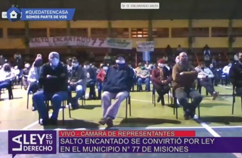 Diputados misioneros aprobaron la creación del municipio de Salto Encantado