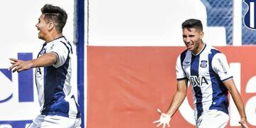 Su00e1nchez y Bustos, la fu00f3rmula goleadora de la T contra Temperley.